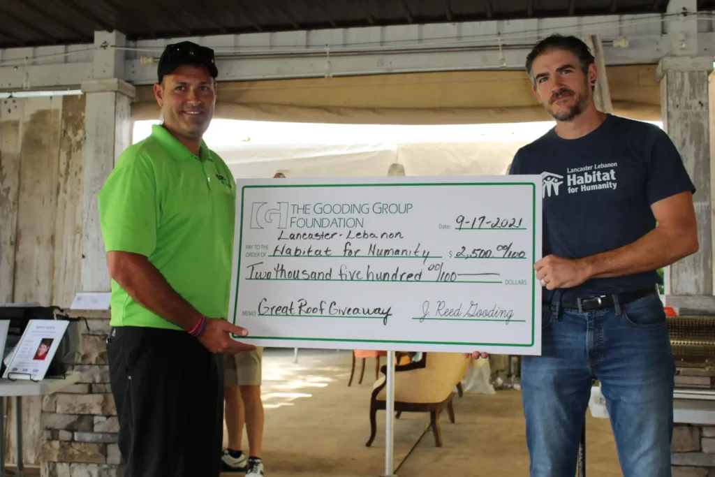 Great Roof Giveaway winner Lanc Leb Habitat for Humanity