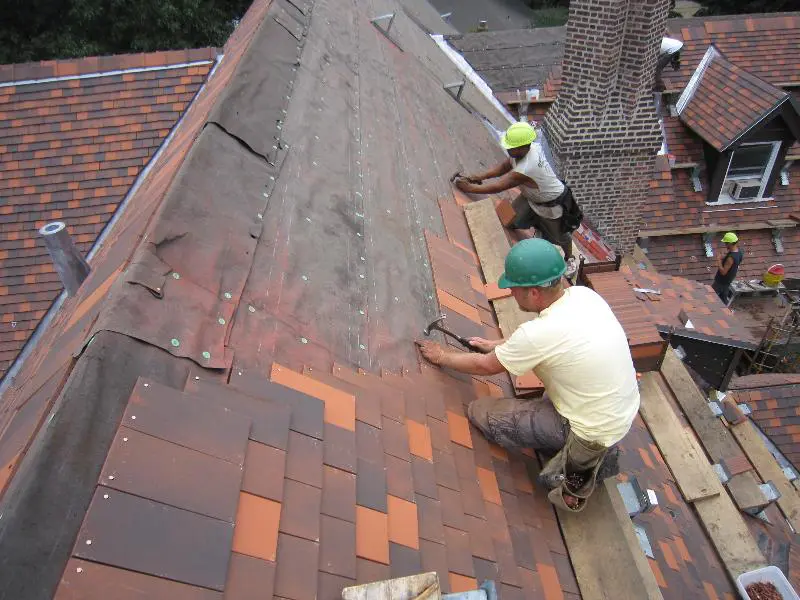 Clay Tile Roof Installation at Cabrini College